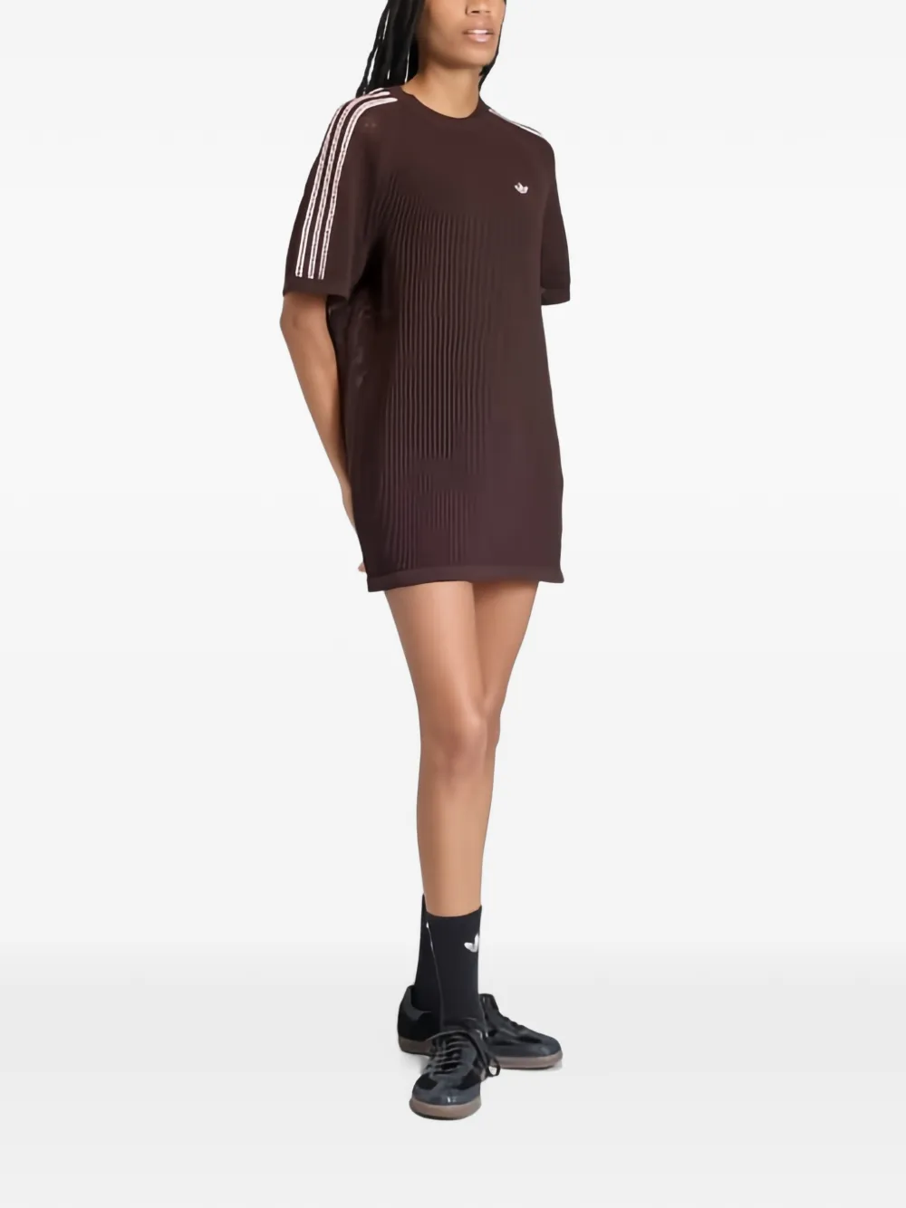 Adidas Knitted Crochet Dress | Brown