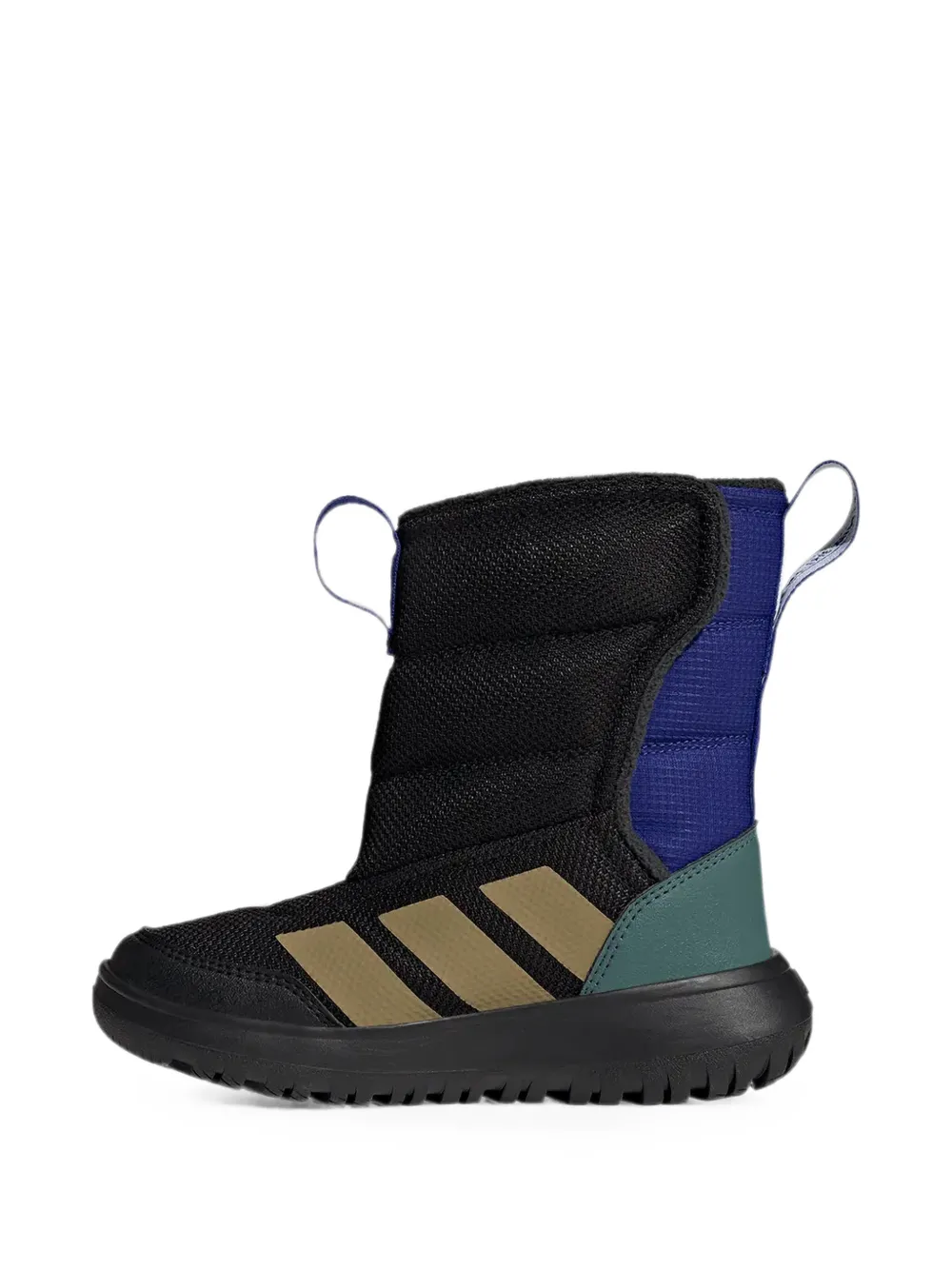 adidas Kids quilted touch-strap boots Zwart