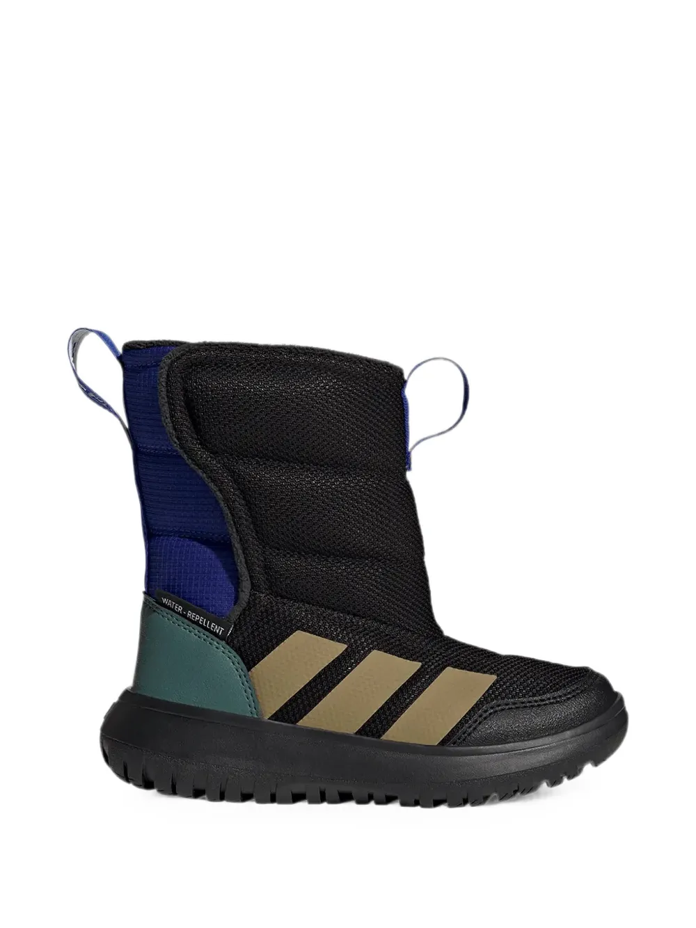 adidas Kids quilted touch-strap boots - Nero
