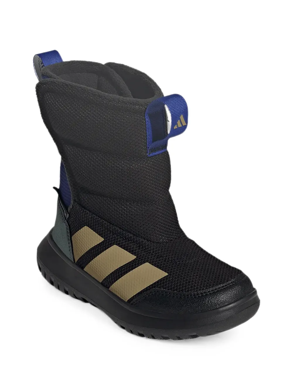 adidas Kids quilted touch-strap boots Zwart