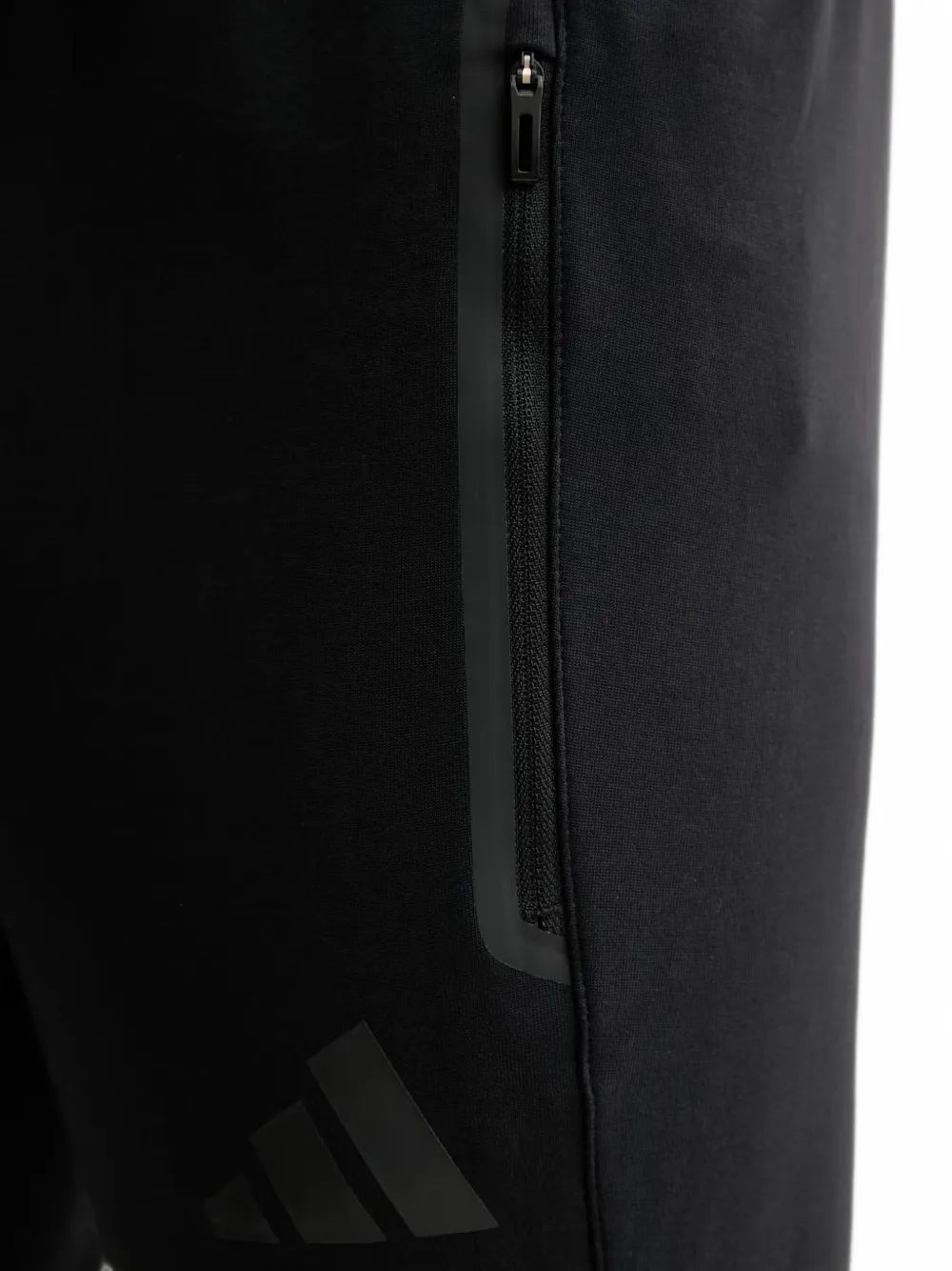 adidas logo-print drawstring track pants Zwart