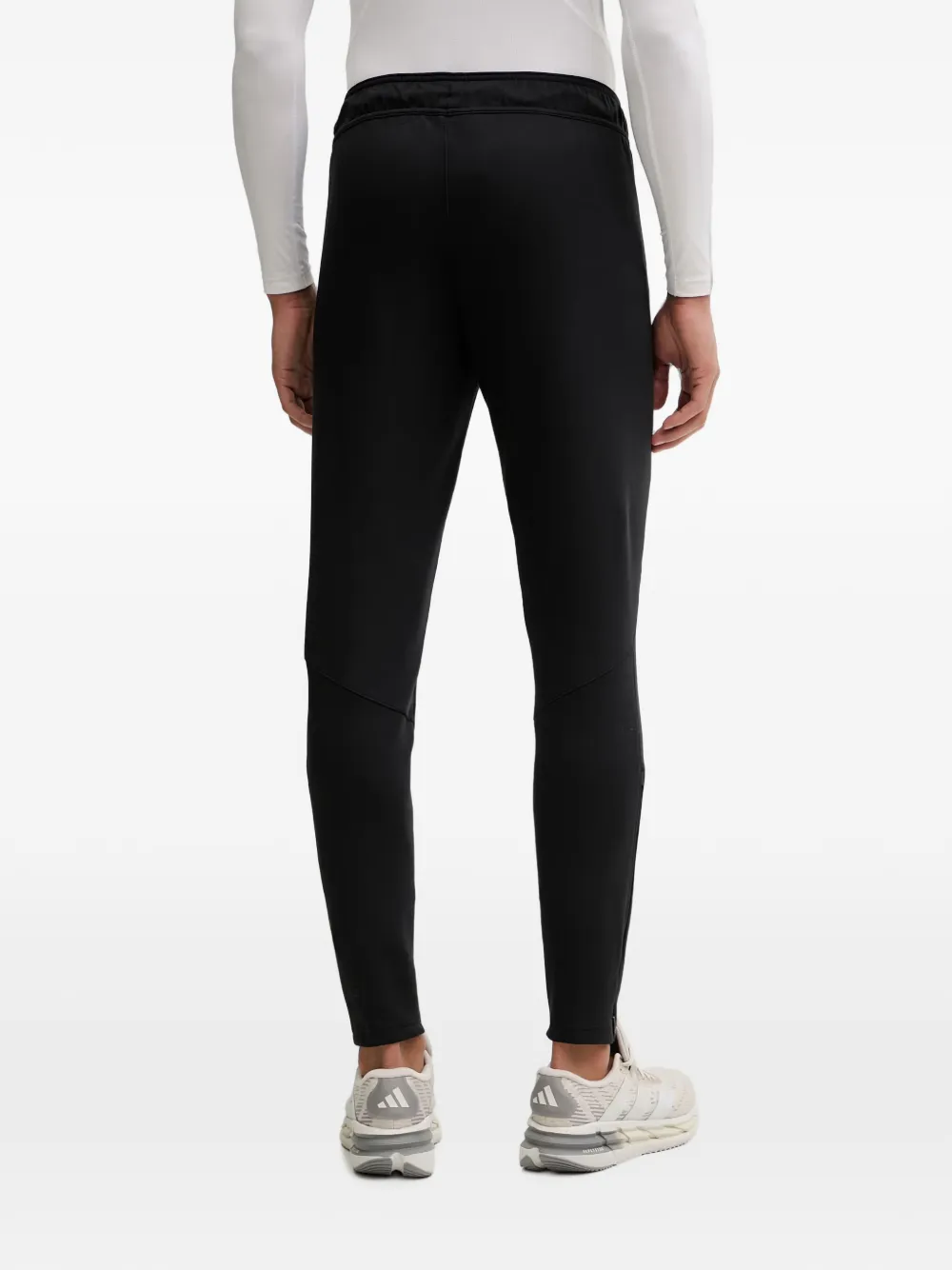 adidas logo-print drawstring track pants Zwart