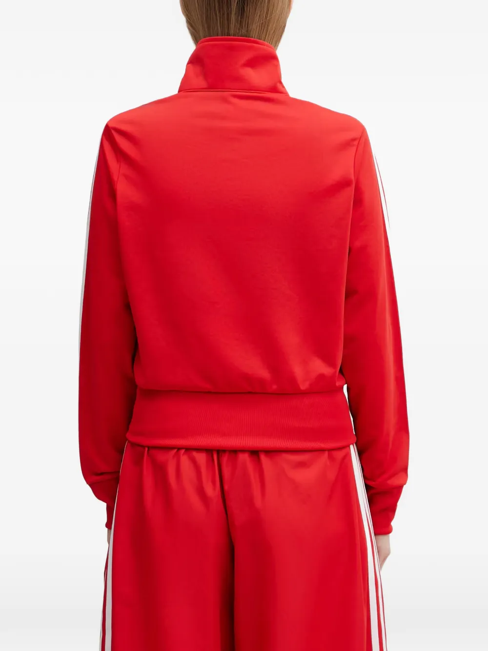 adidas Firebird side-stripe zip-up sweatshirt Rood
