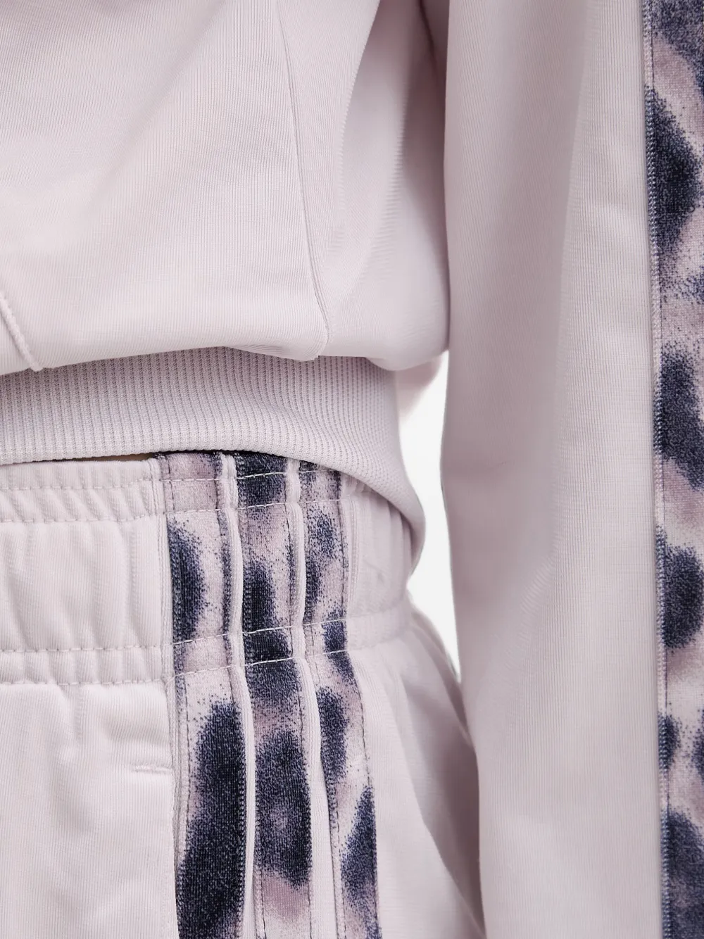 adidas leopard-print detail tracksuit set Paars