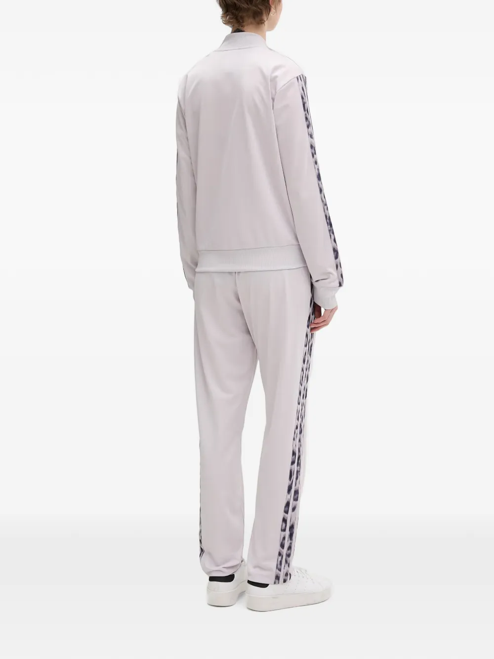 adidas leopard-print detail tracksuit set Paars