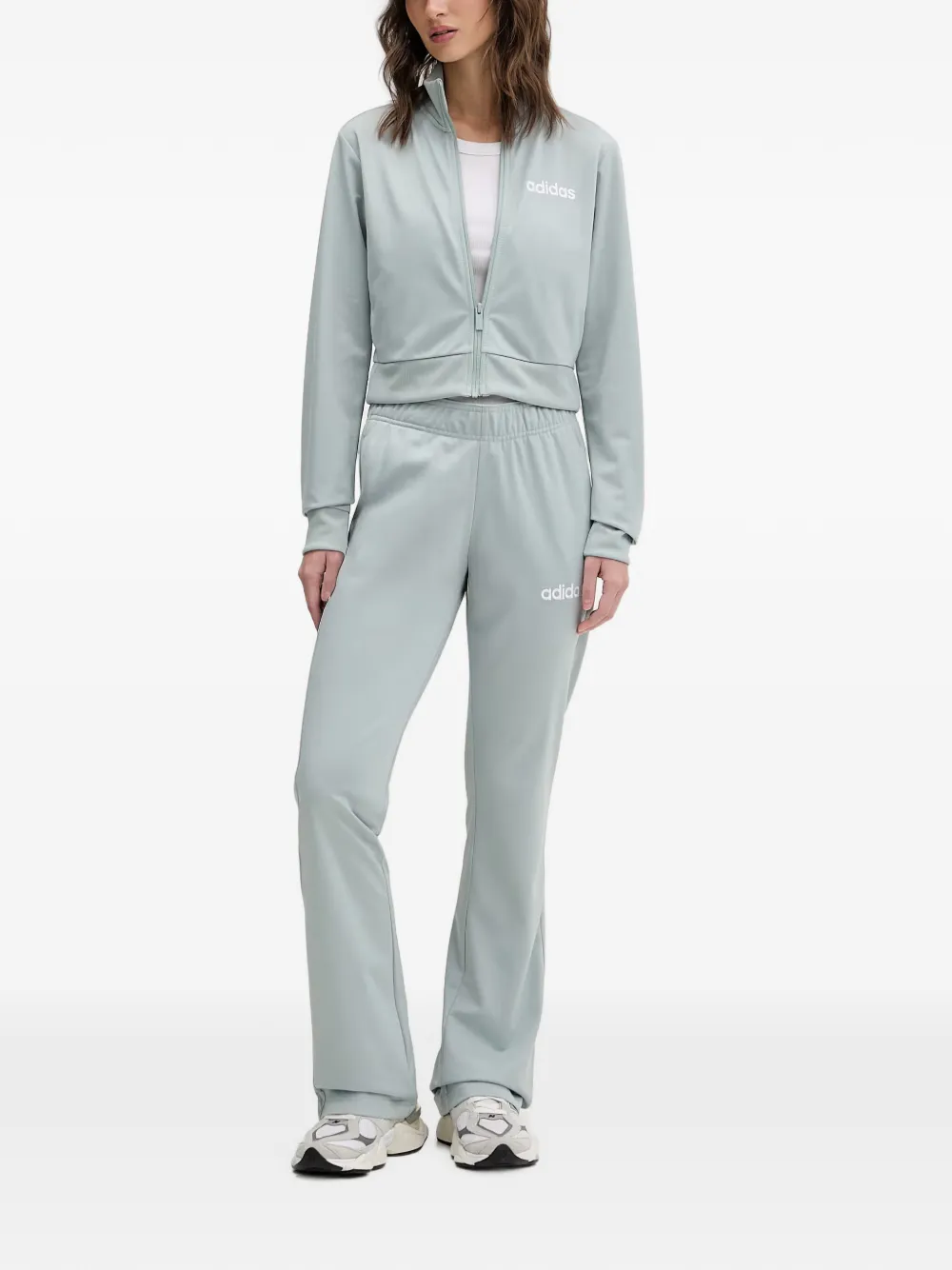 adidas Glam logo-print tracksuit set - Grün