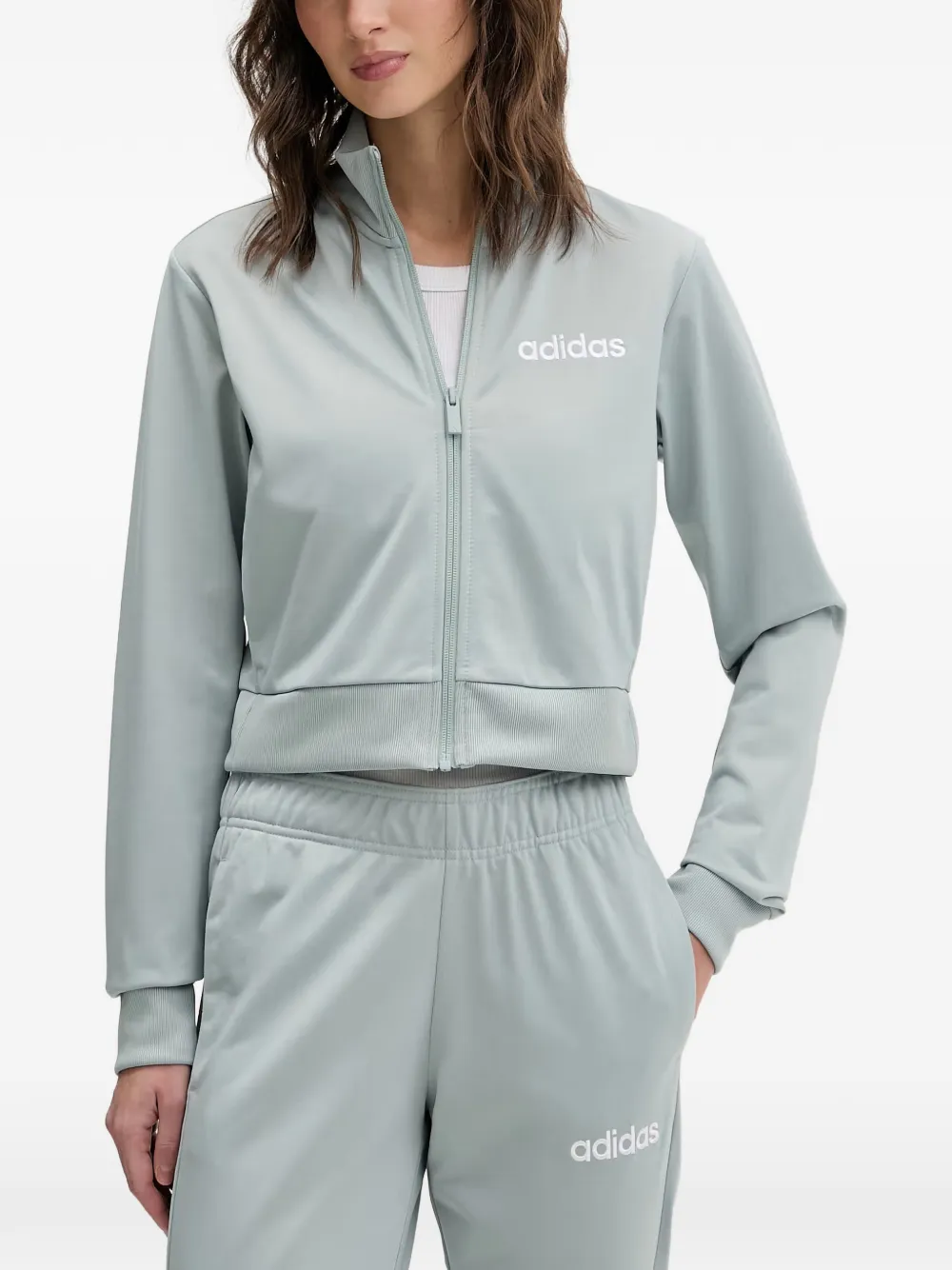 adidas Glam trainingspak met logo-print Groen