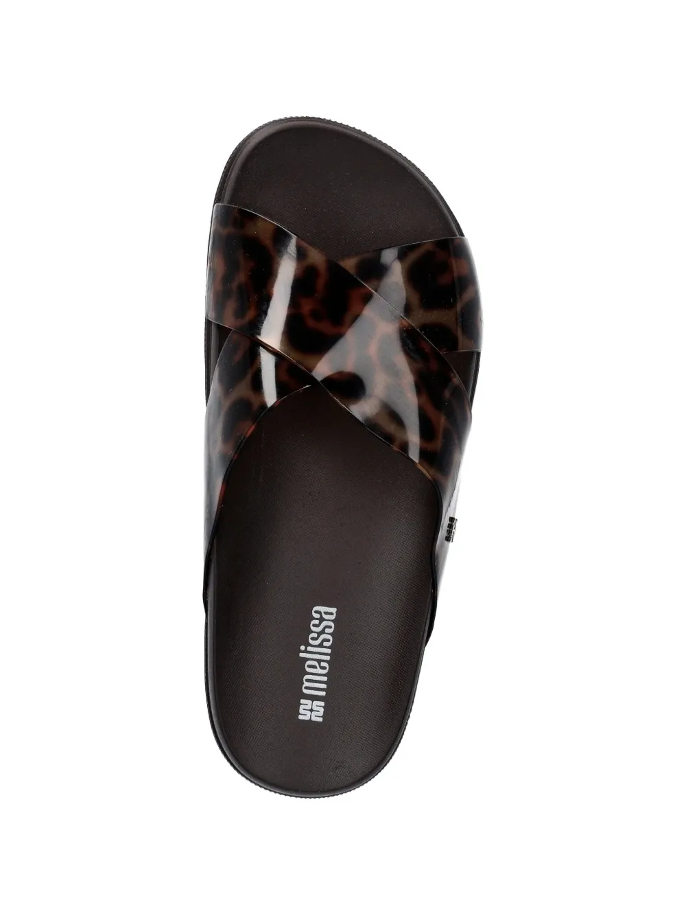 Melissa leopard-print crossover sandals Bruin