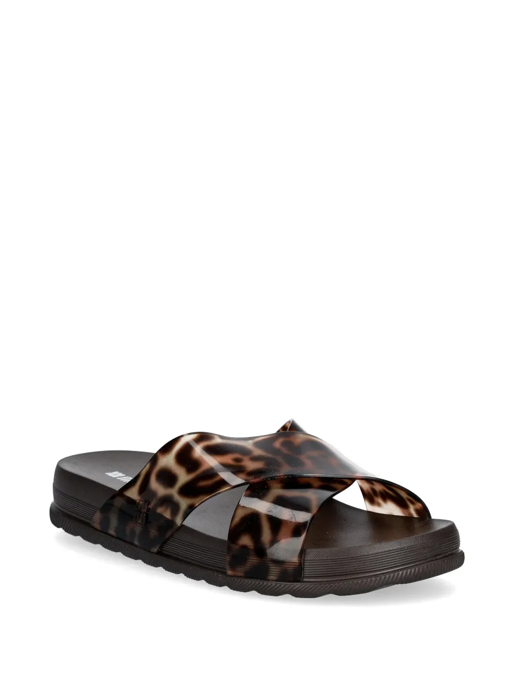 Melissa leopard-print crossover sandals Bruin