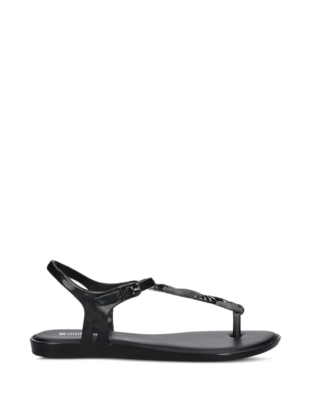 Melissa Solar Twist AD braided-strap buckle-fastening sandals Zwart
