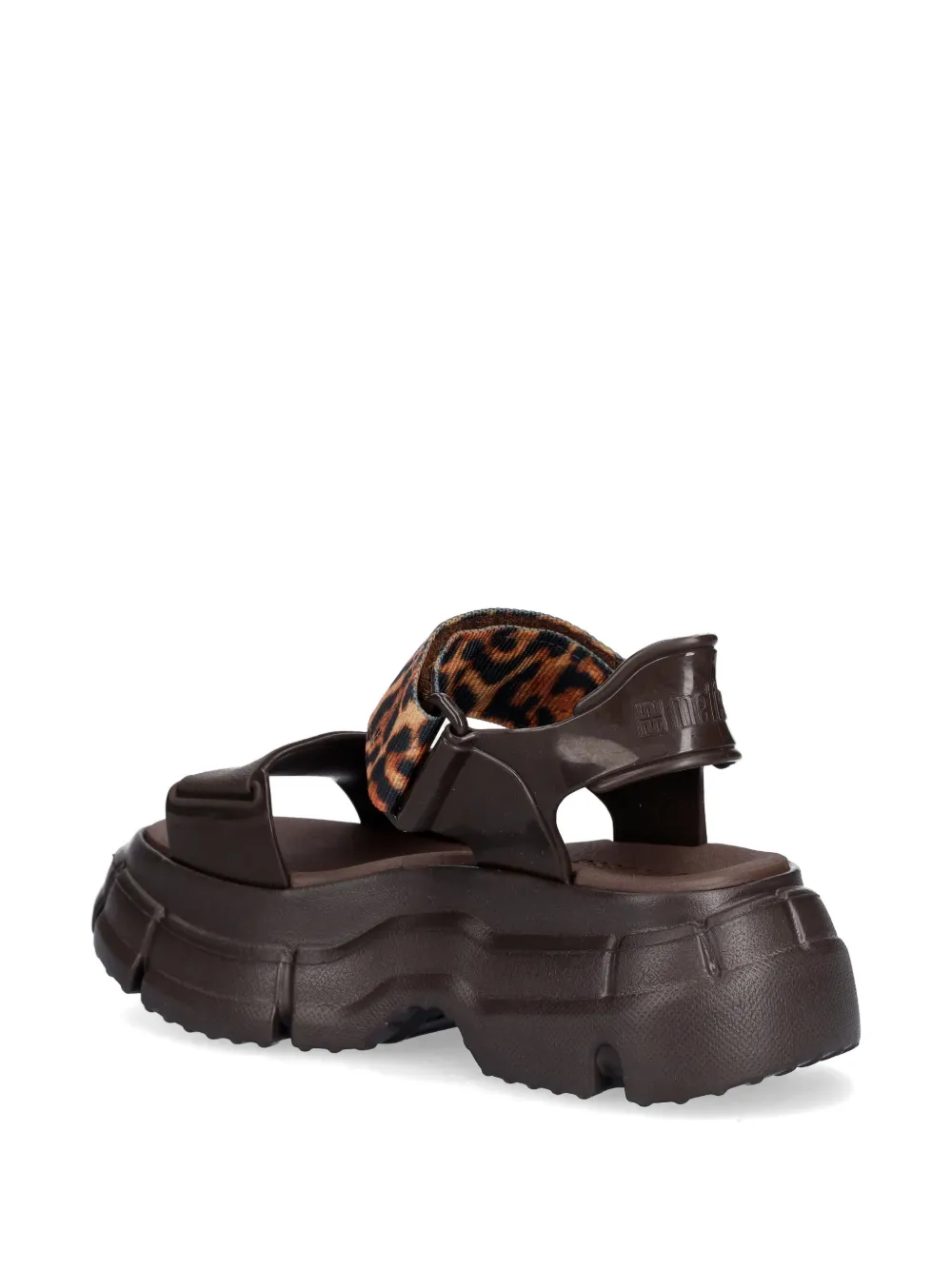Melissa leopard-print touch-strap sandals Bruin