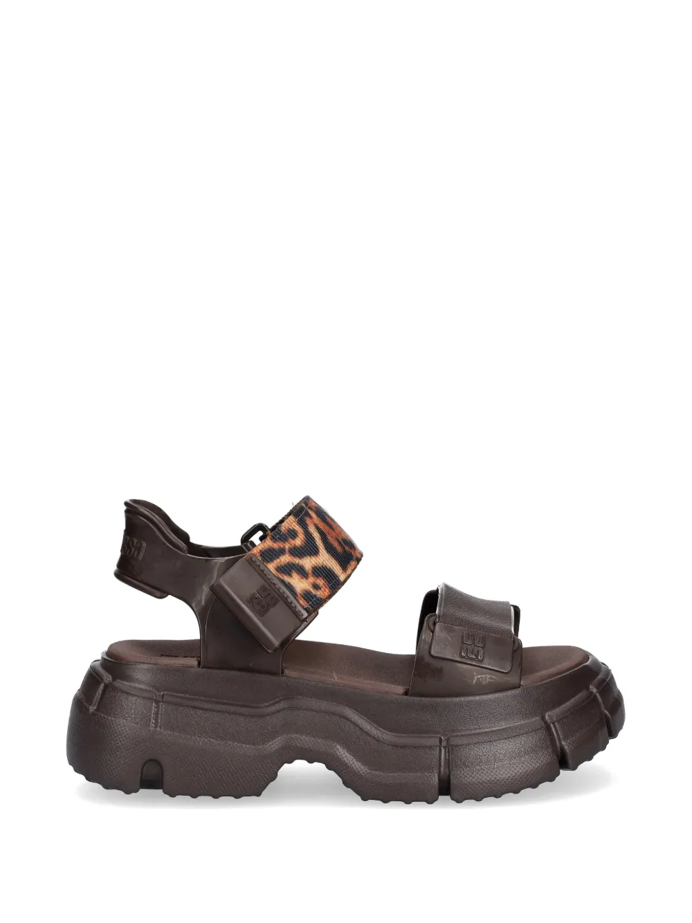 Melissa leopard-print touch-strap sandals Bruin