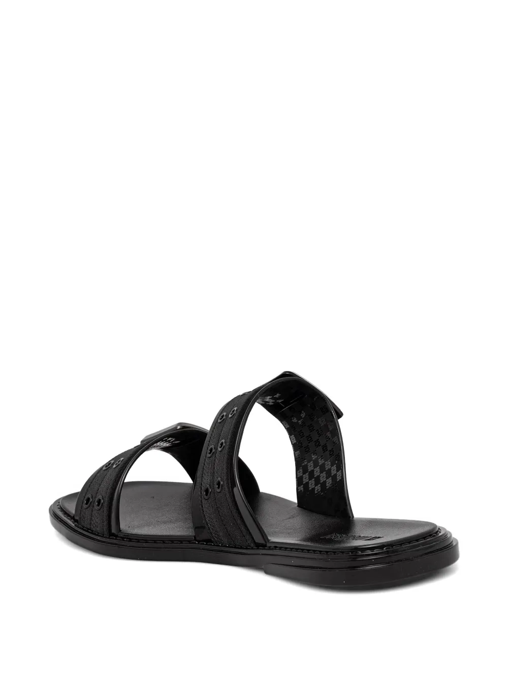 Melissa buckle-fastening eyelet-detail sandals Zwart