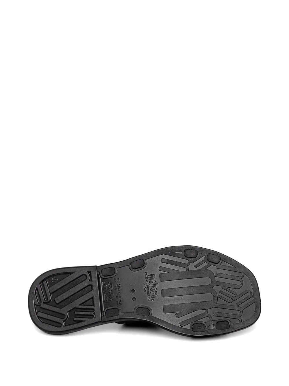 Melissa buckle-fastening eyelet-detail sandals Zwart