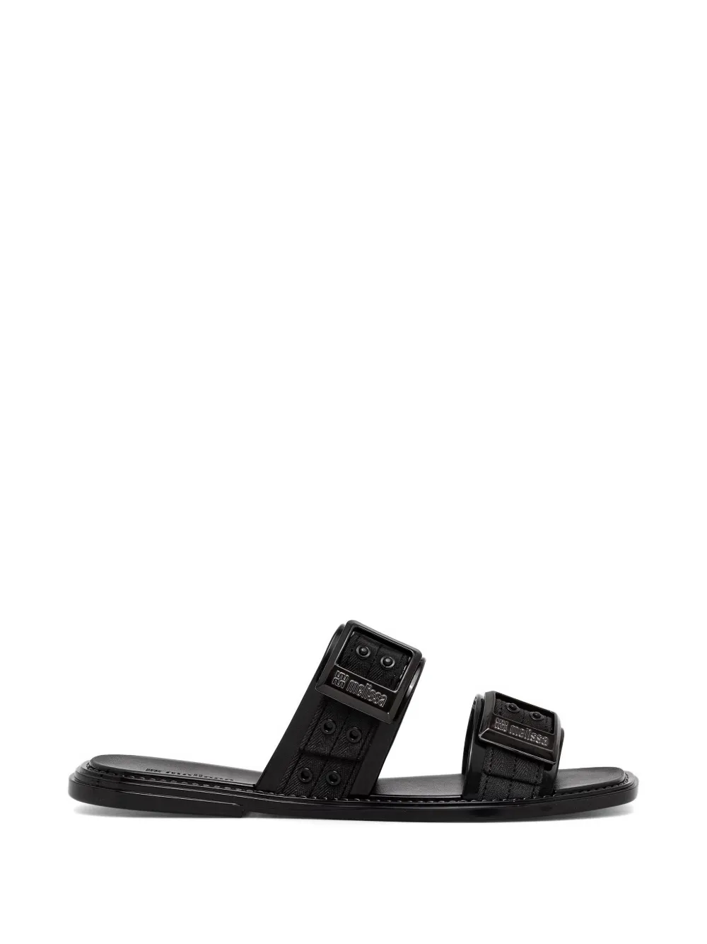 Melissa buckle-fastening eyelet-detail sandals Zwart
