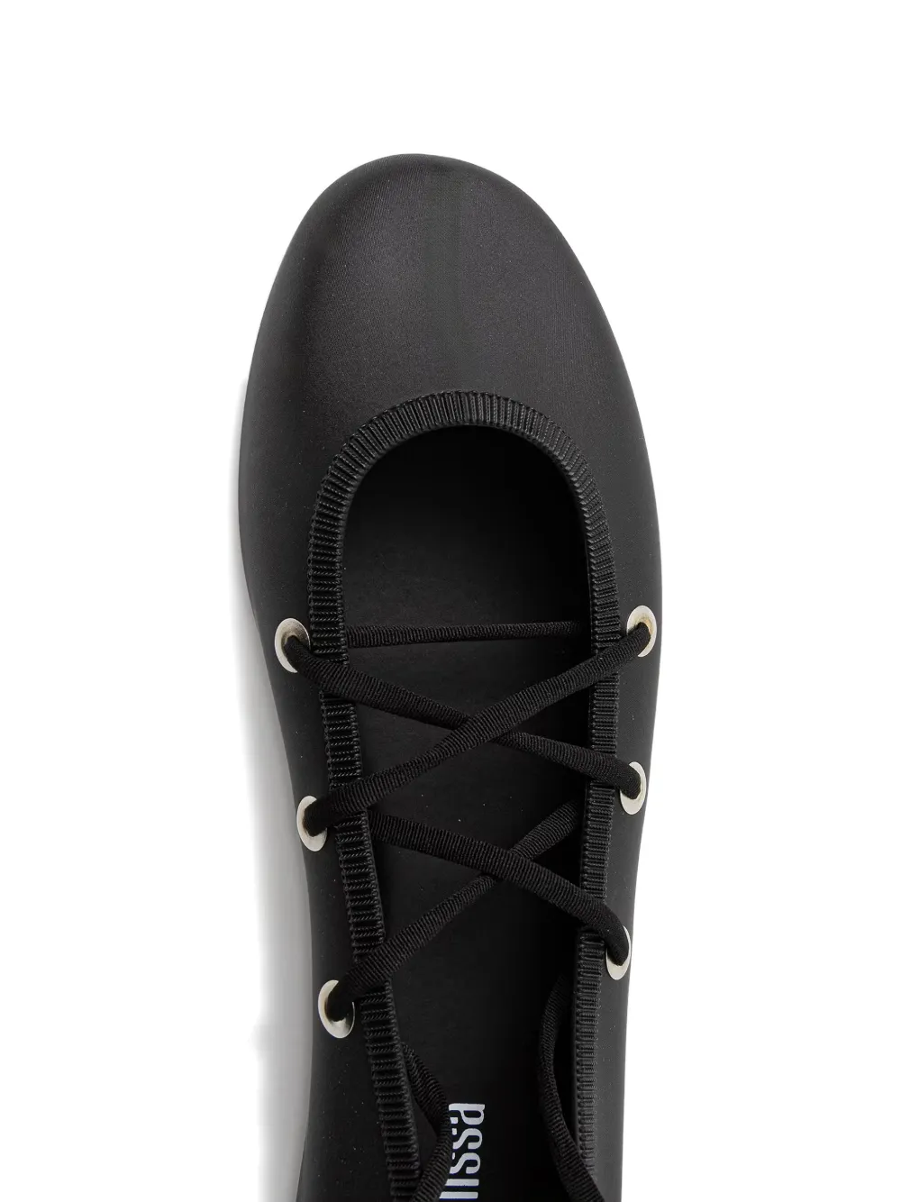 Melissa lace-up ballet flats Zwart