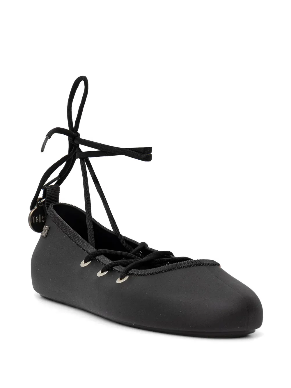 Melissa lace-up ballet flats Zwart