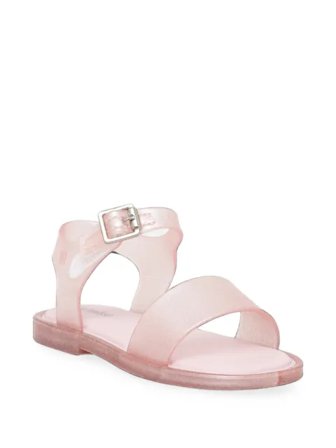 Mini Melissa Mar glitter-effect buckle-fastening sandals