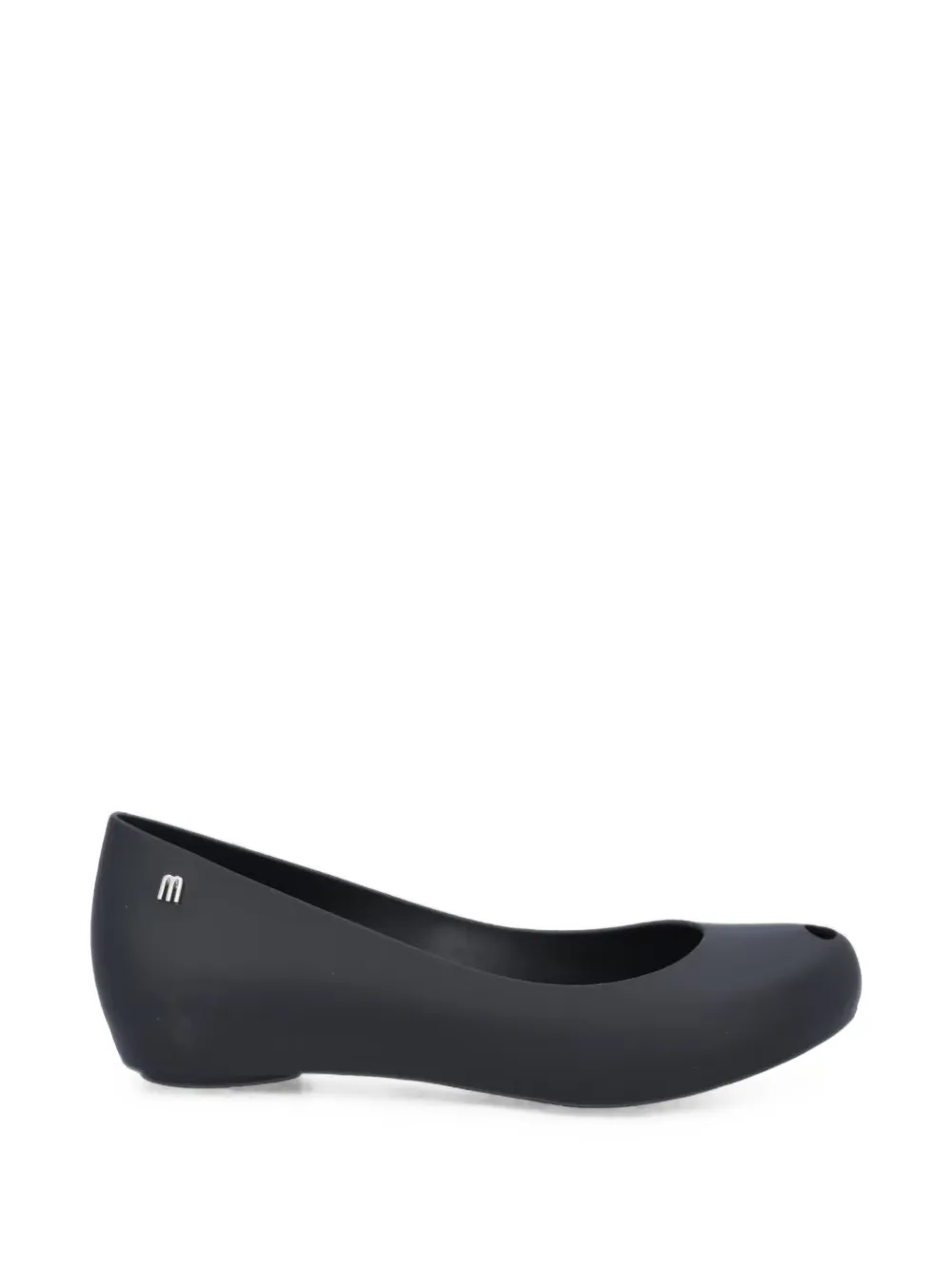 Melissa logo-plaque ballet flats - Nero