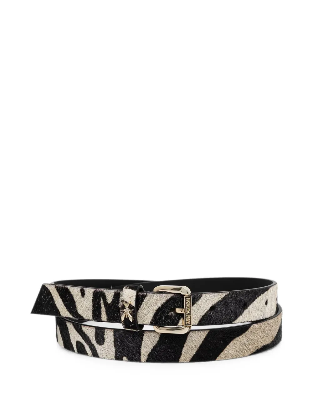Patrizia Pepe zebra-print Fly belt - Nero