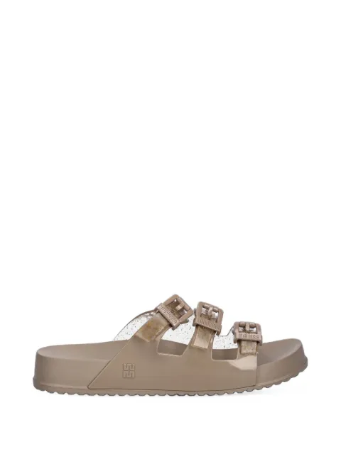 Melissa flip flops Cozy con hebilla y efecto glitter