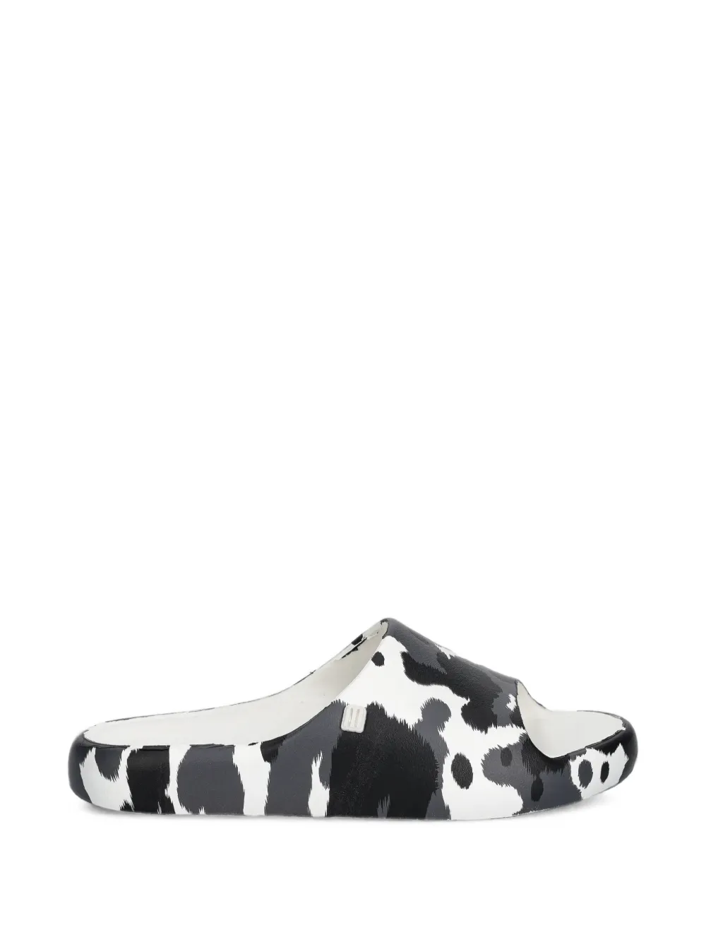 Melissa Free Cow-print Slides In Multi