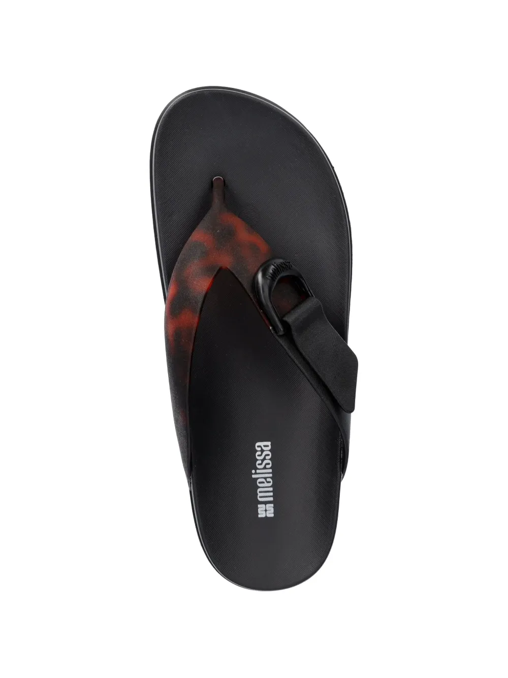 Melissa tortoiseshell-effect flip-flops Zwart