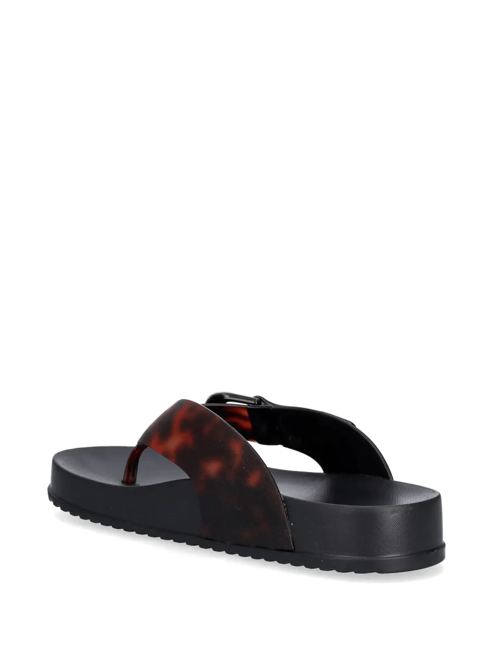 Melissa tortoiseshell-effect flip-flops Zwart