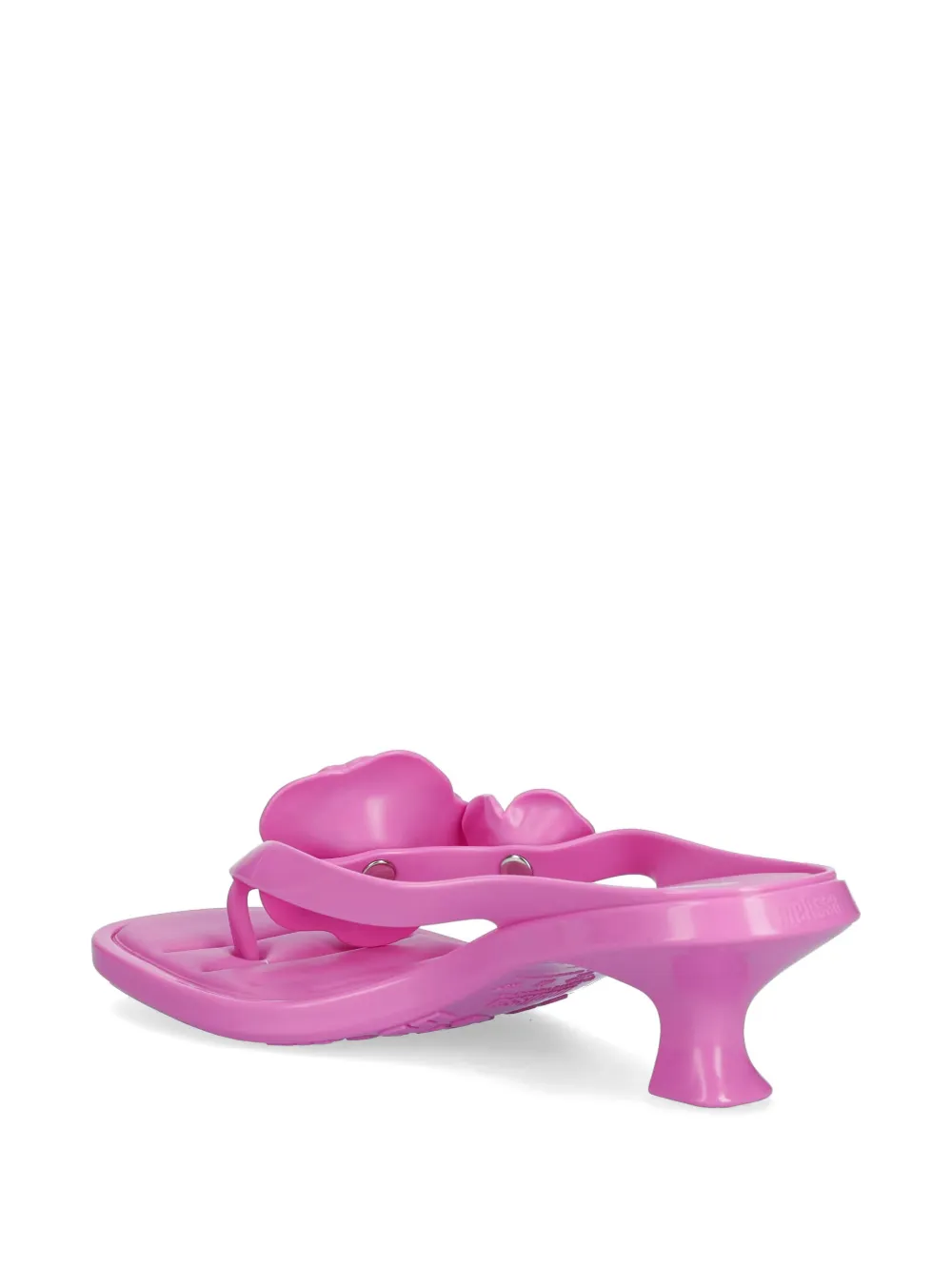 Melissa Petals kitten-heel flip-flops Roze