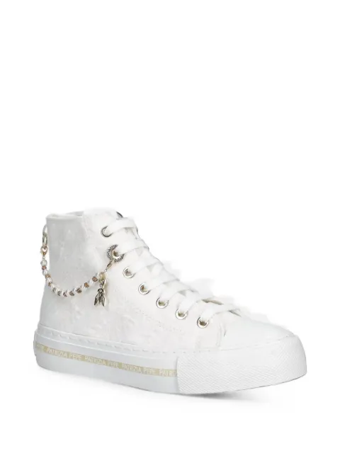 Patrizia Pepe girl charm-embellished high-top sneakers