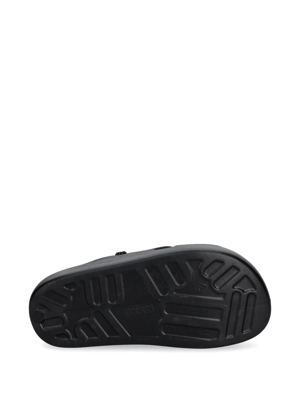 Melissa cross-strap platform slides Zwart