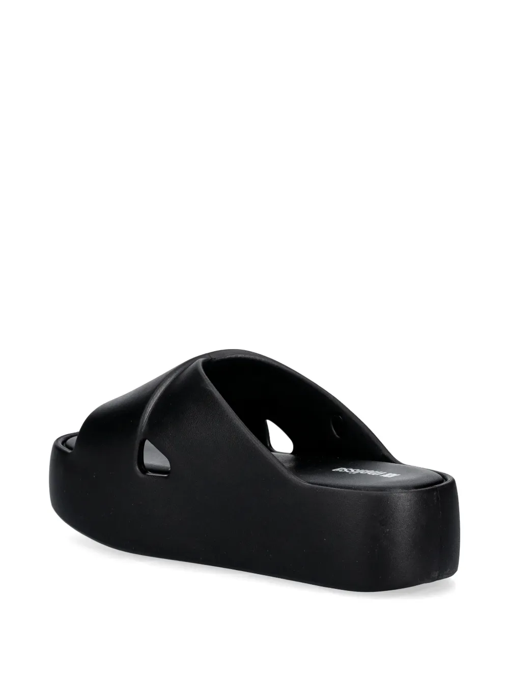 Melissa cross-strap platform slides Zwart