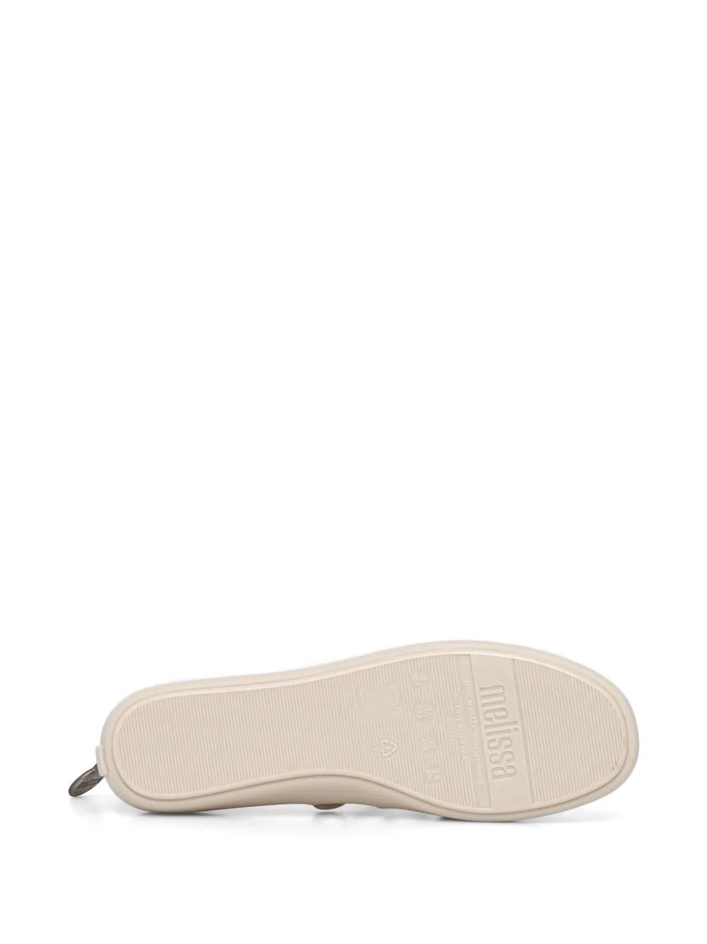 Melissa lace-up ankle-strap ballet flats Beige