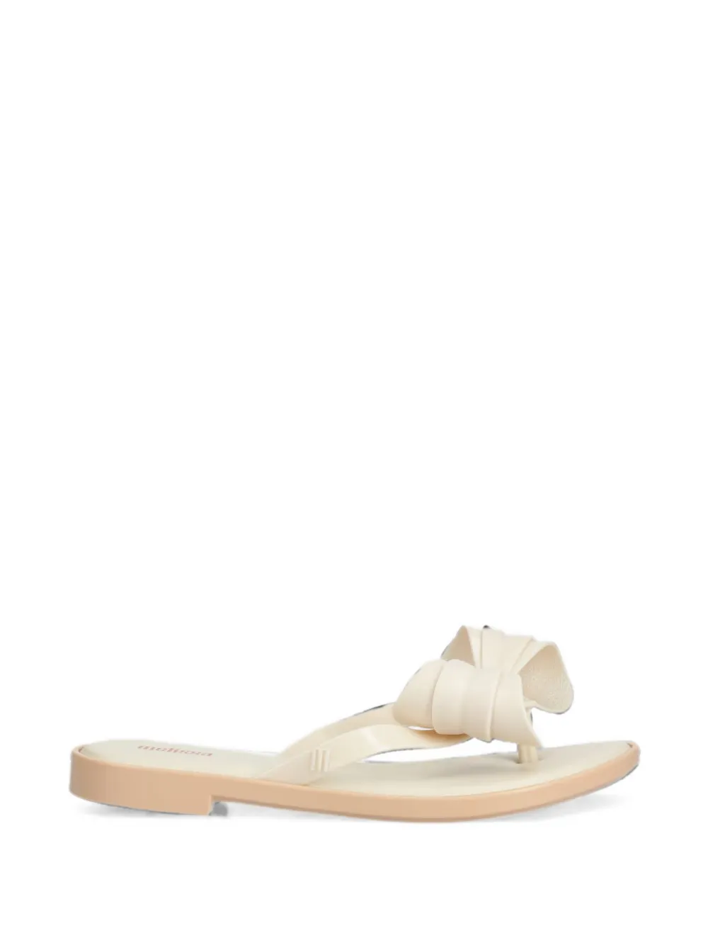 Melissa bow-detail flip-flops Beige