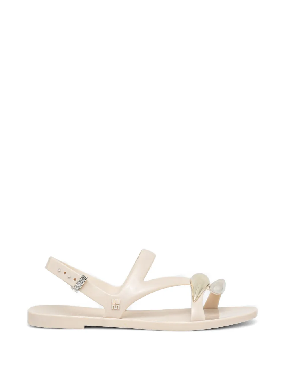 Melissa embellished buckled sandals Beige