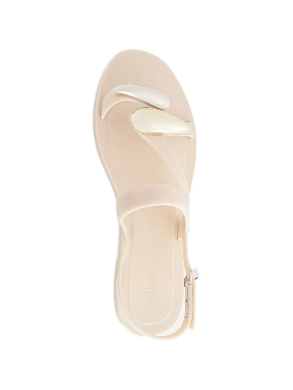 Melissa embellished buckled sandals Beige