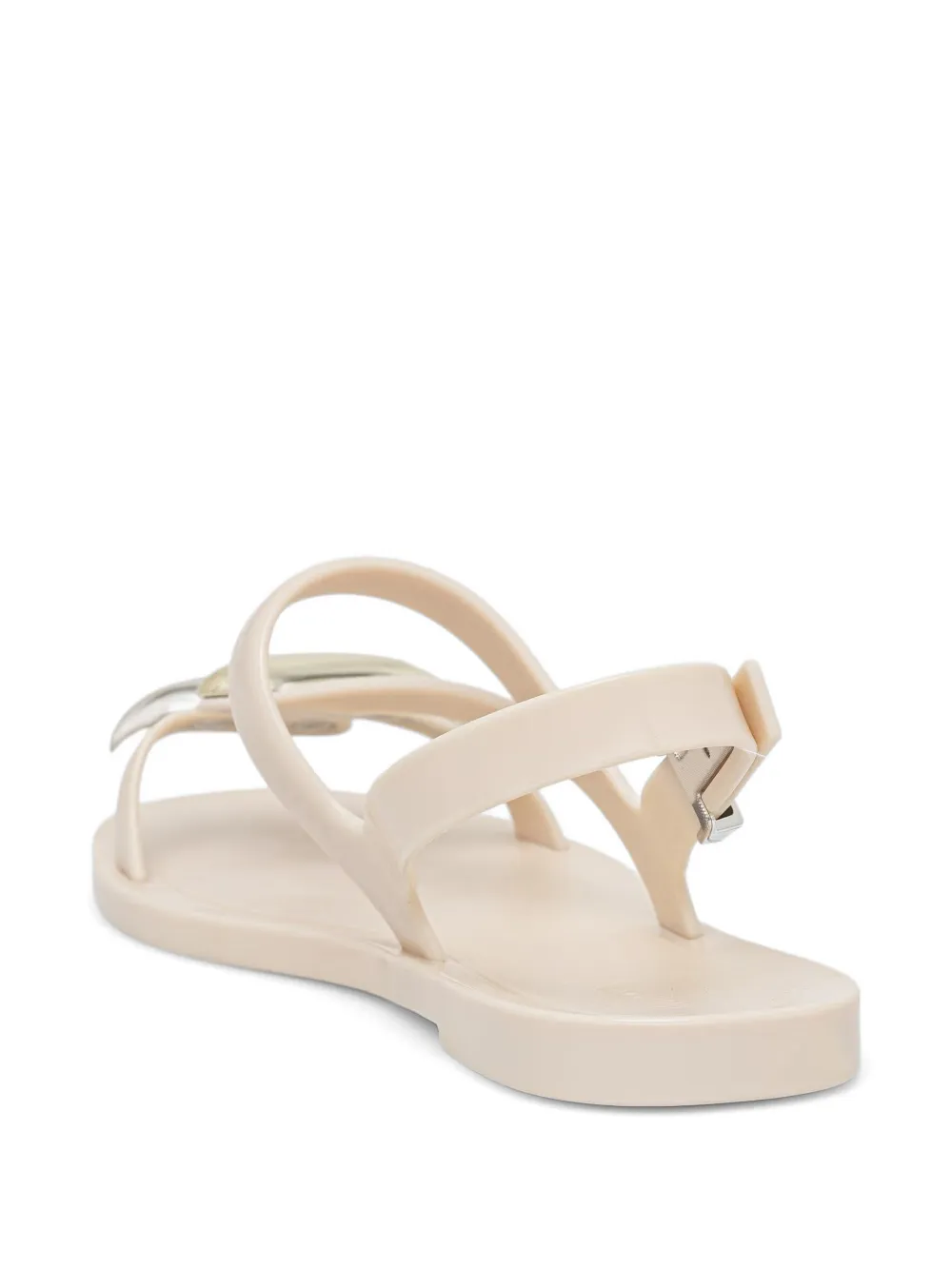 Melissa embellished buckled sandals Beige