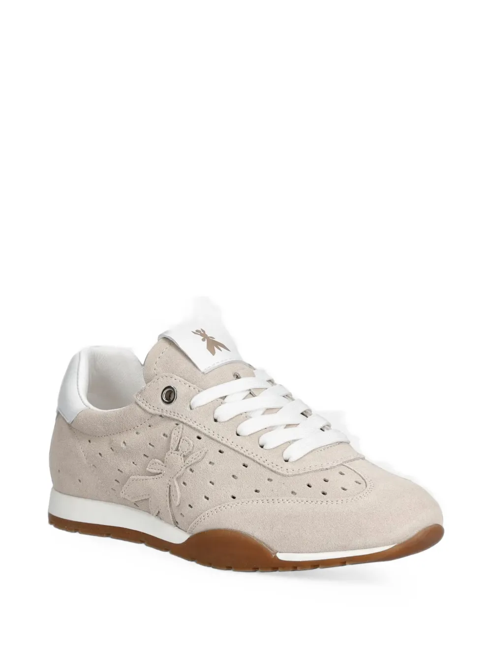 Patrizia Pepe girl perforated suede sneakers - Toni neutri