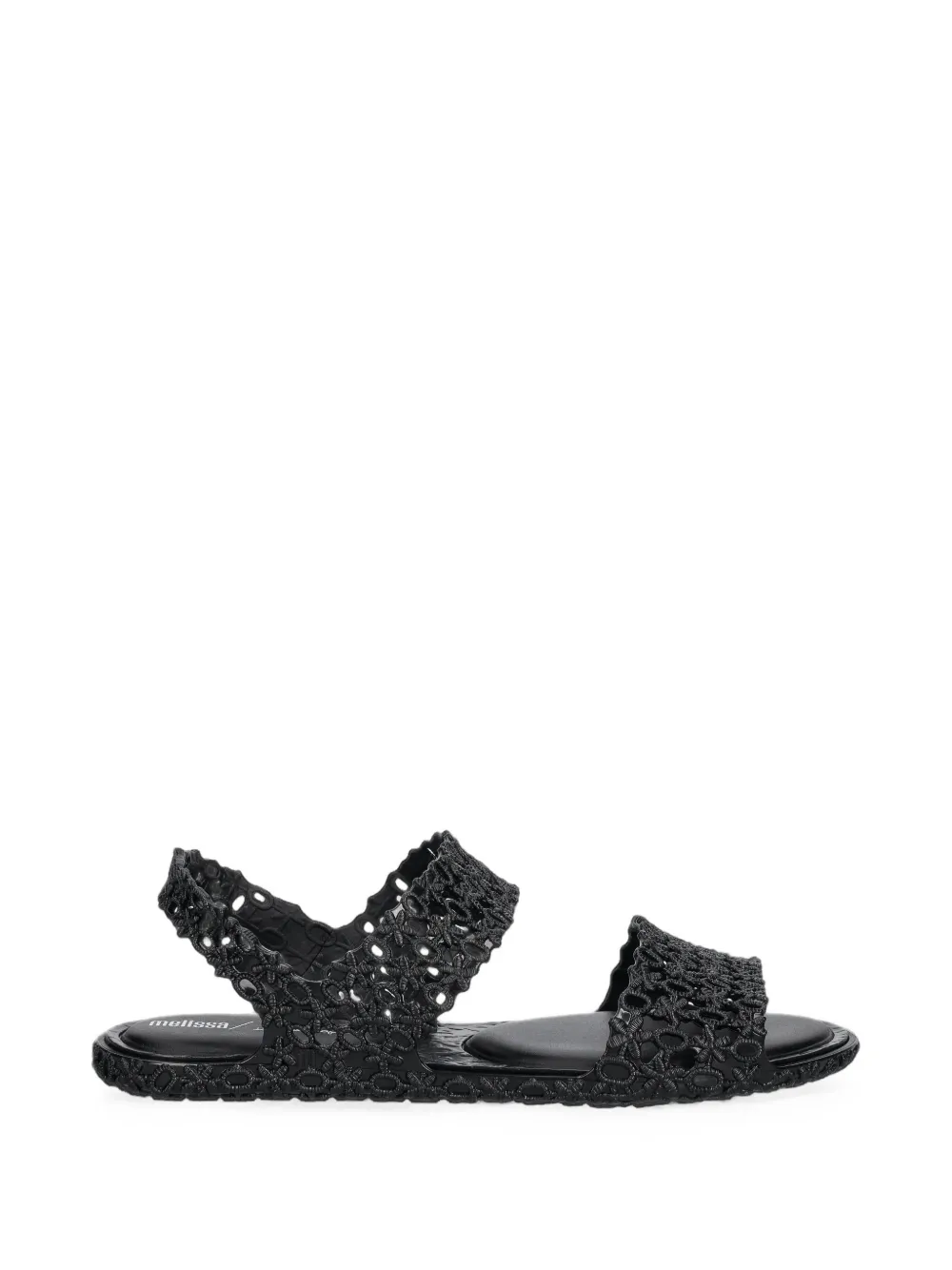 Melissa crochet-effect slingback sandals