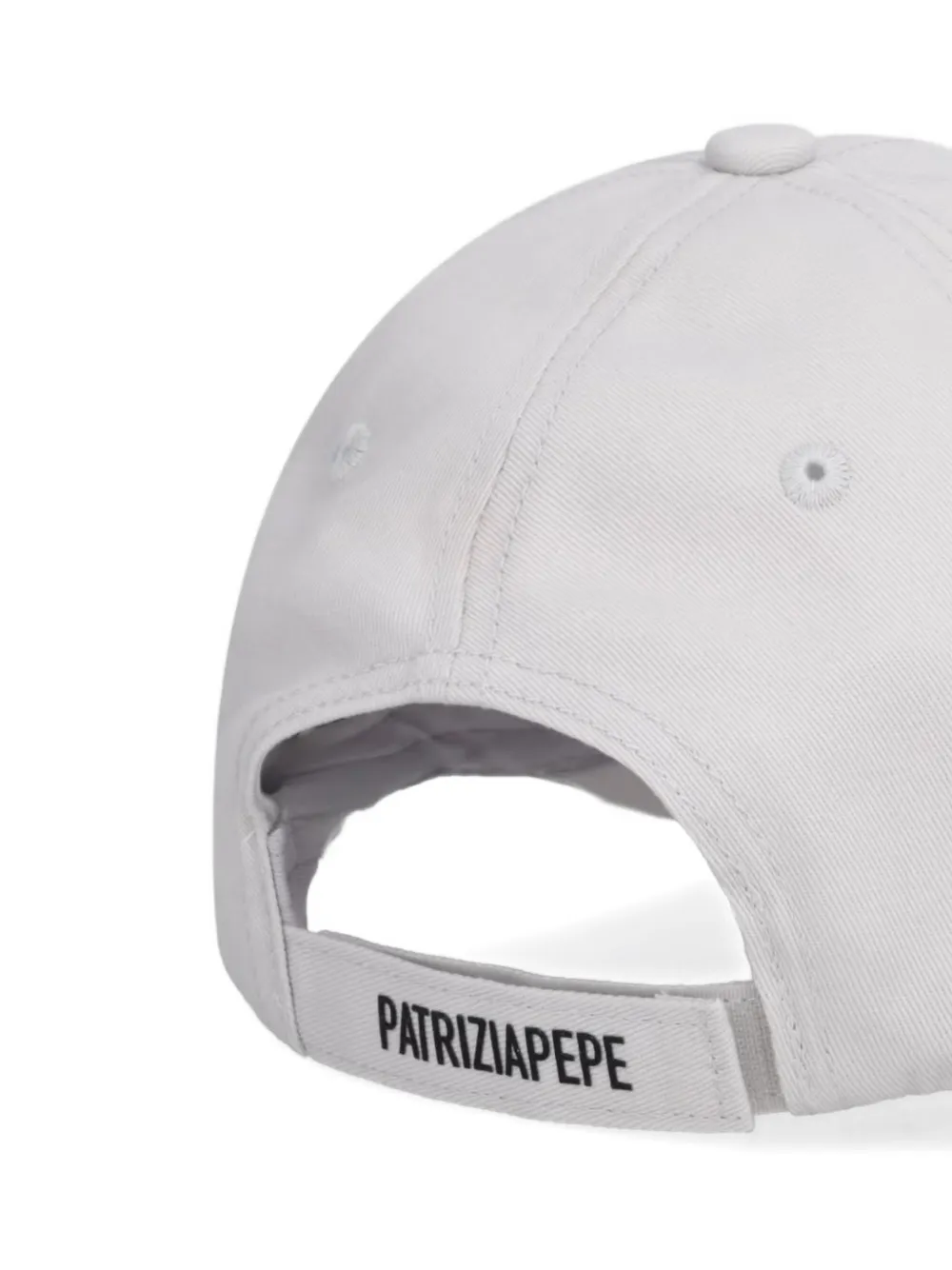 Patrizia Pepe Fly honkbalpet met logoplakkaat Grijs