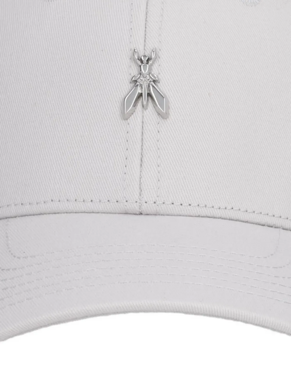 Patrizia Pepe Fly honkbalpet met logoplakkaat Grijs