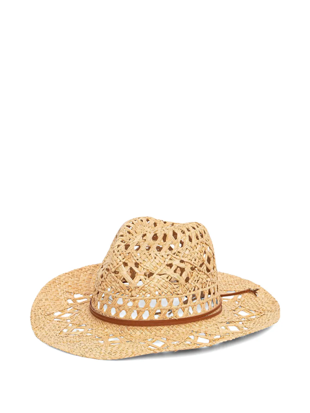 Patrizia Pepe woven open-knit hat - Toni neutri
