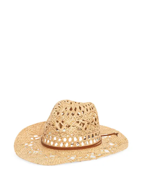 Patrizia Pepe woven open-knit hat
