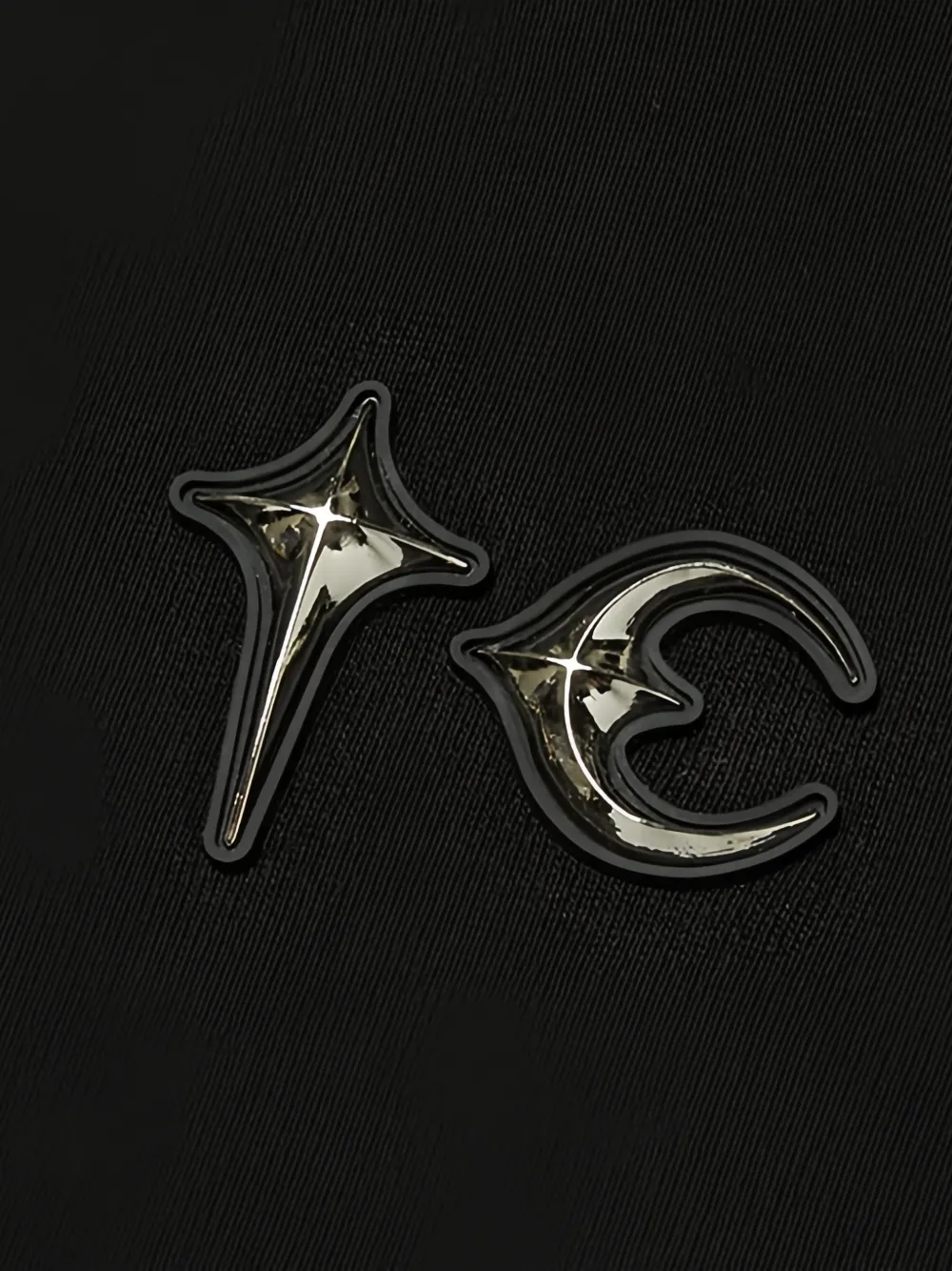 THUG CLUB Hoodie met logodetail Zwart