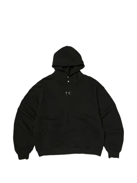 THUG CLUB langærmet hættetrøje med logodetalje