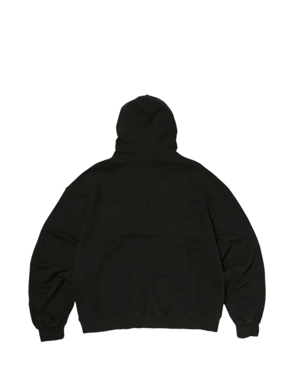 THUG CLUB Hoodie met logodetail Zwart