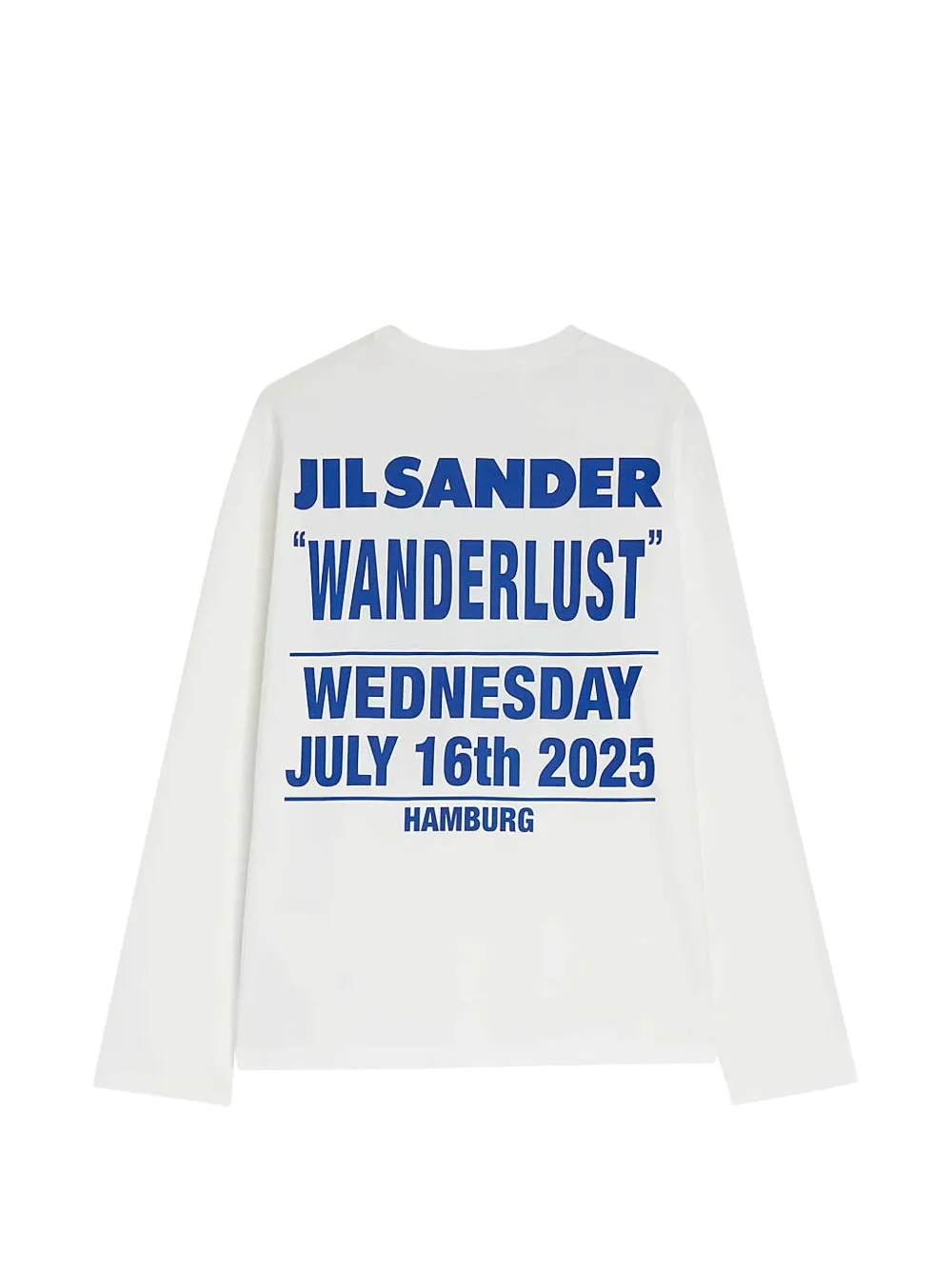 Jil Sander Top met lange mouwen en print Wit