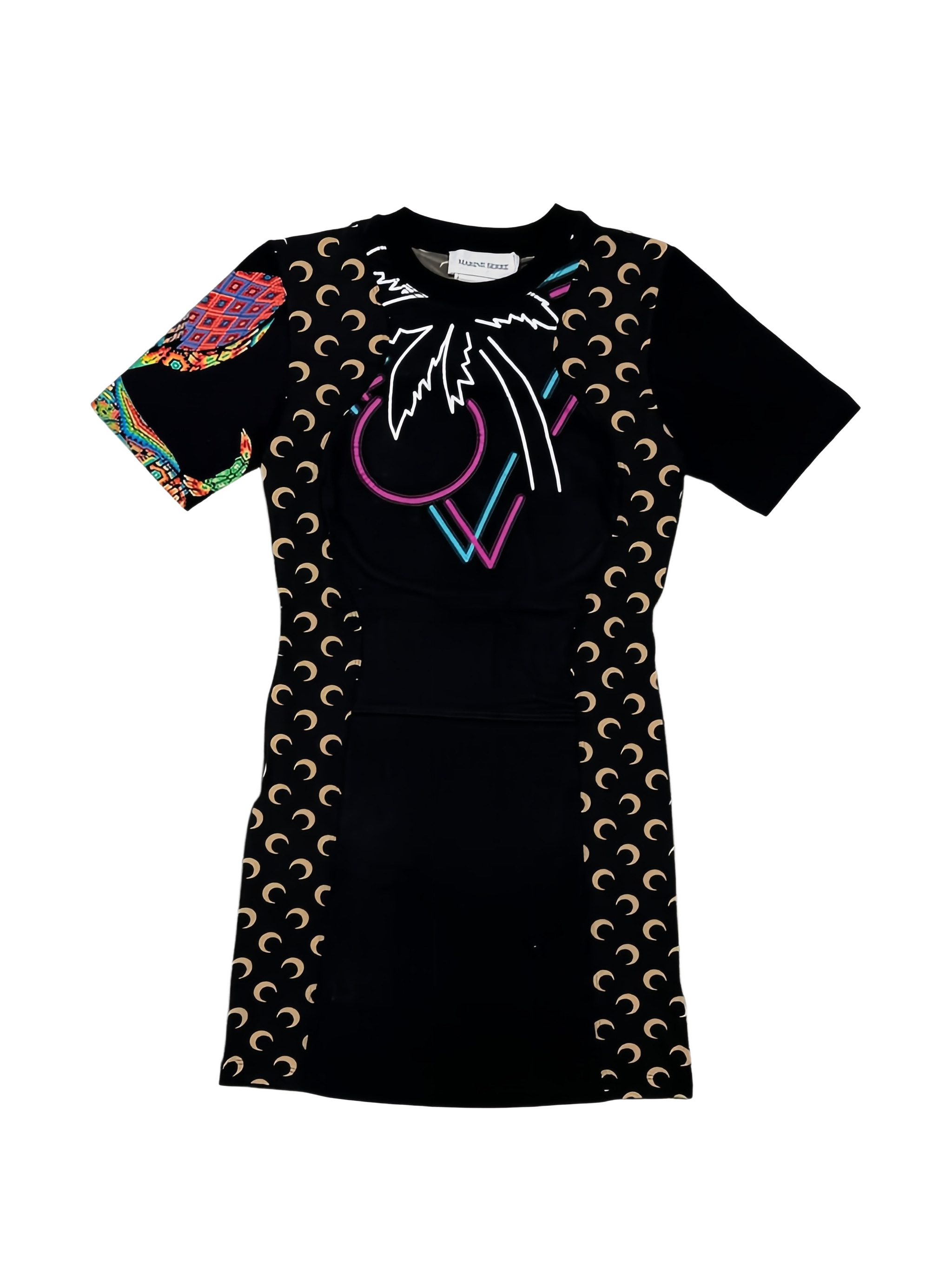 Upcycled jersey Regenerated mini dress - Image 1