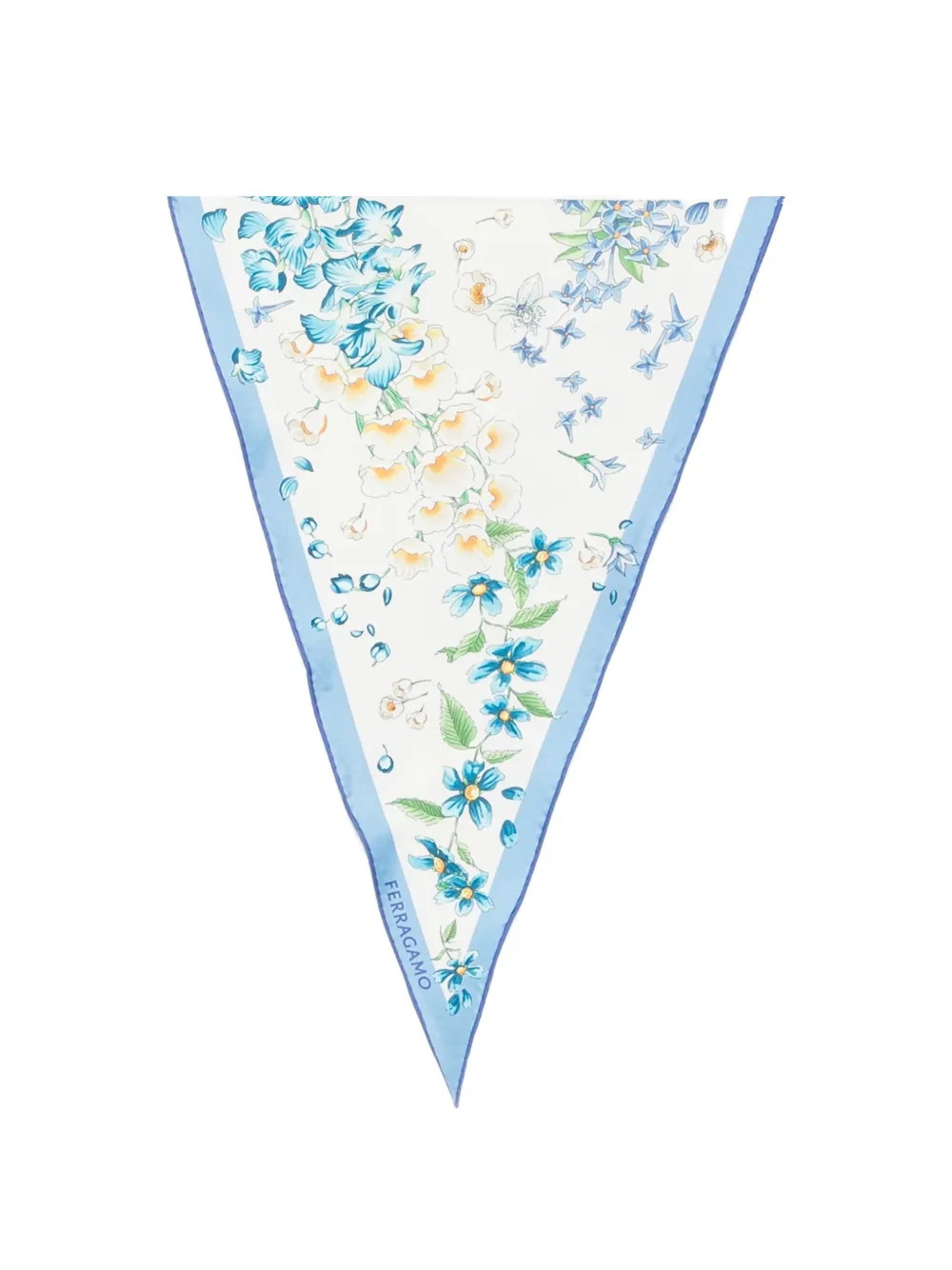 Ferragamo floral-print scarf - Bianco
