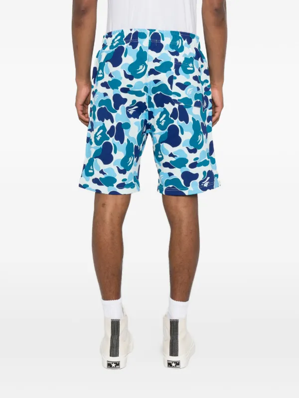 A BATHING APE® Shark ABC Camo Shorts | Blue | FARFETCH NO